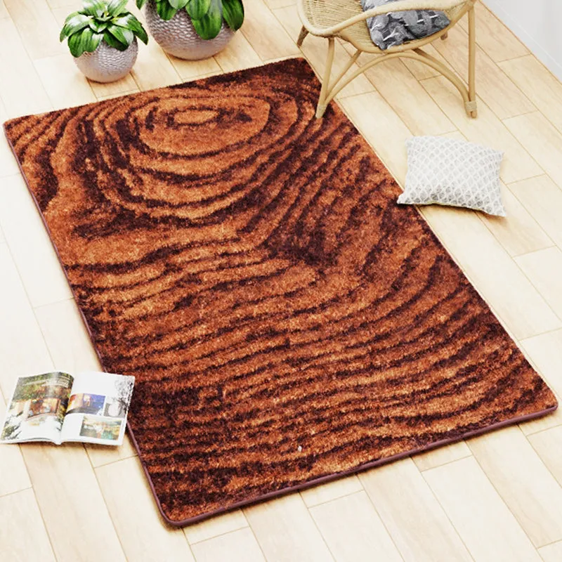 Alvis Abstract Micro Fiber Area Rug - Brown media 3