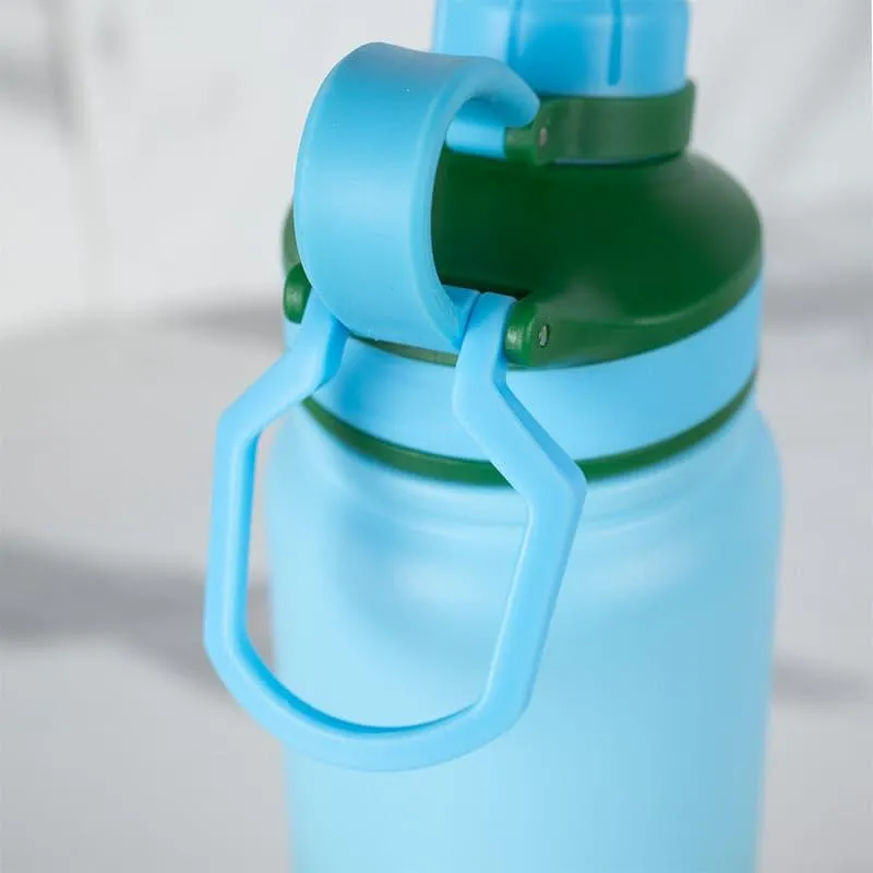 Serene Sip Hot & Cold Thermos Water Bottle (Green & Yellow, 800 mL Each) - Set Of Two media 5