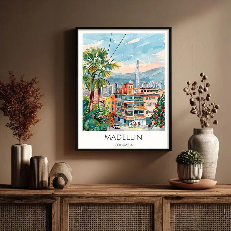 Vintage Madelline Framed Canvas Wall Painting media 3