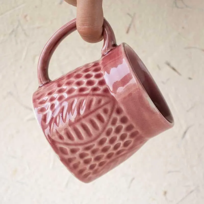 Strawberry Stoneware Coffee Mug (350 mL Each) - Set of Two media 4