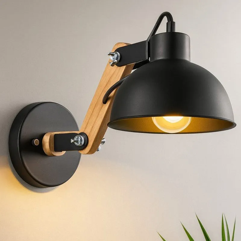 Mazor Metal Wall Lamp - Black media 1