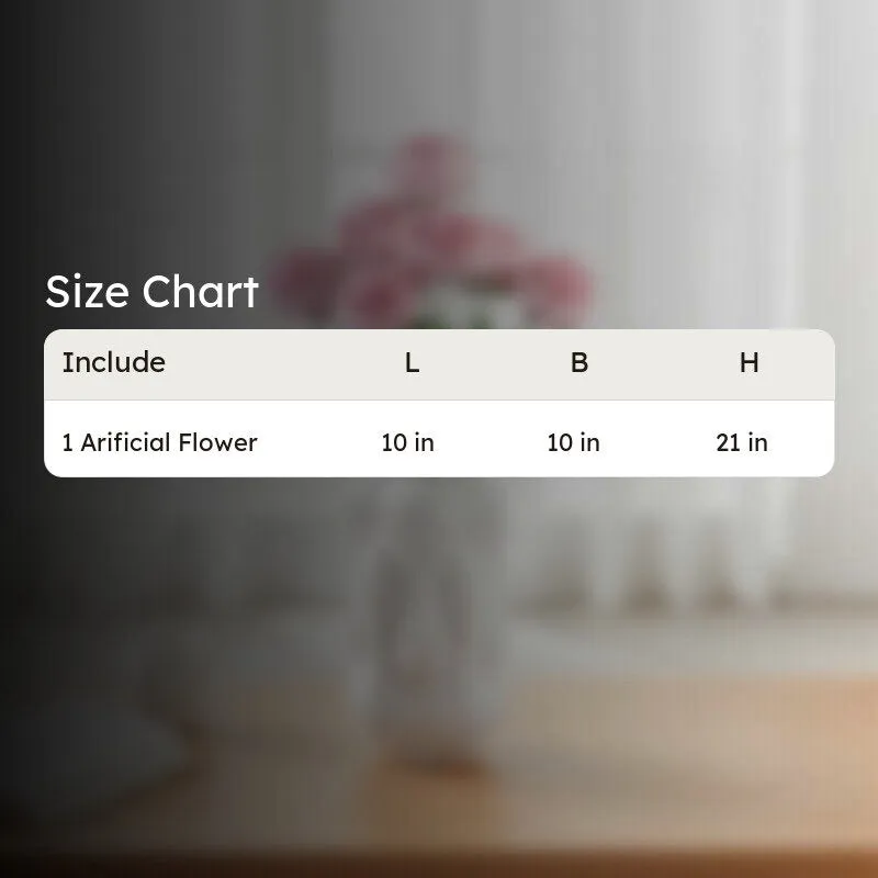Petalisse Rose Fabric Artificial Flower - Light Pink media 9
