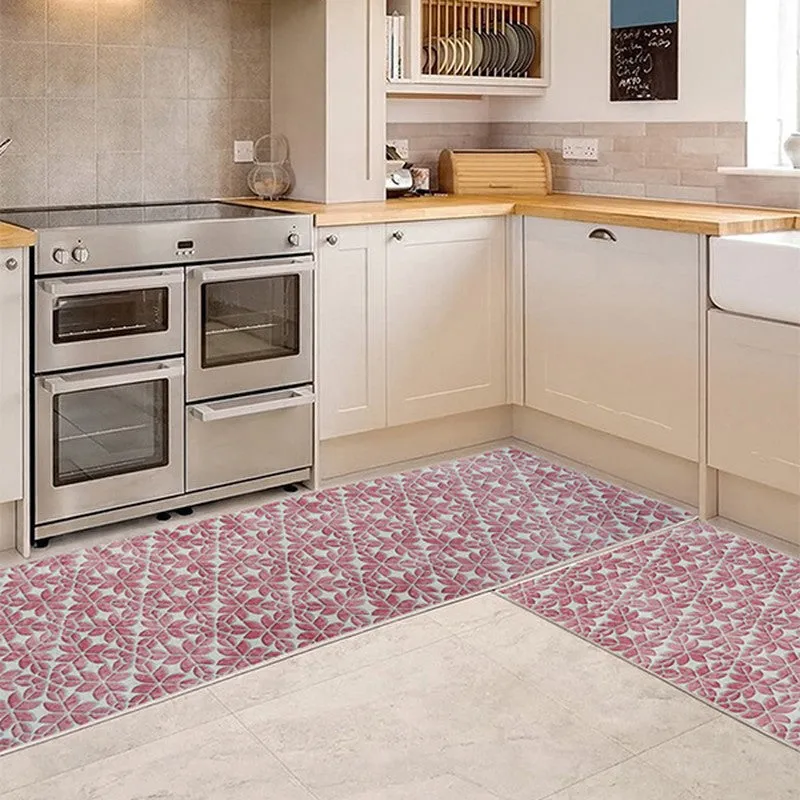 Abstract Balance Kitchen Floor Mats (Purple) - Set of Two media 1