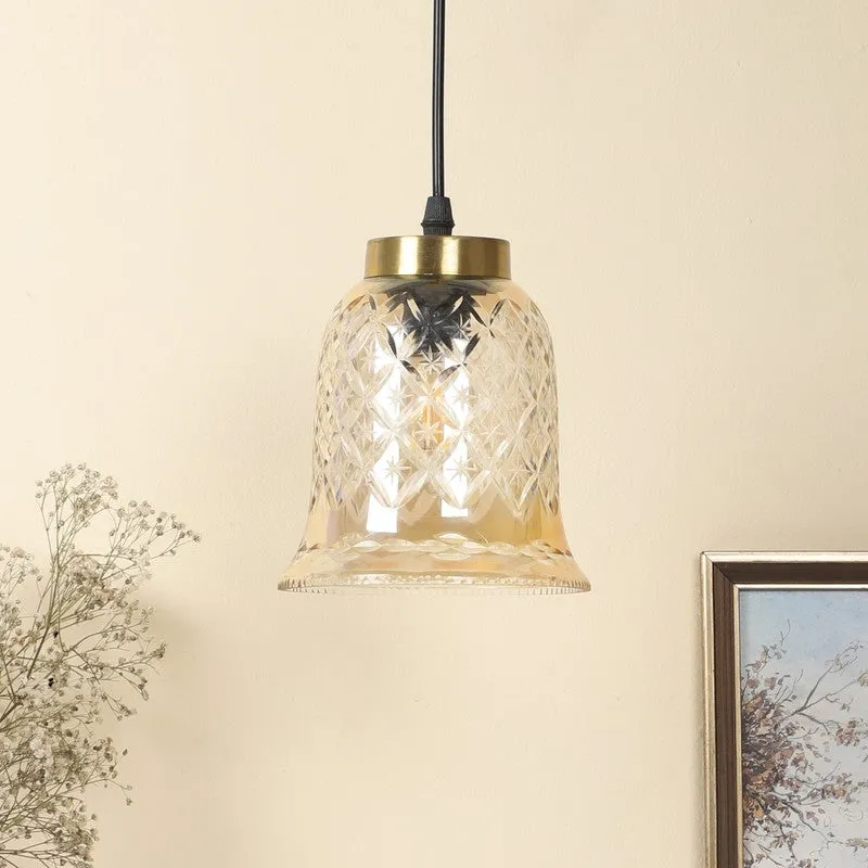 Bell Curve Elegant Glass Pendant Lamp media 4