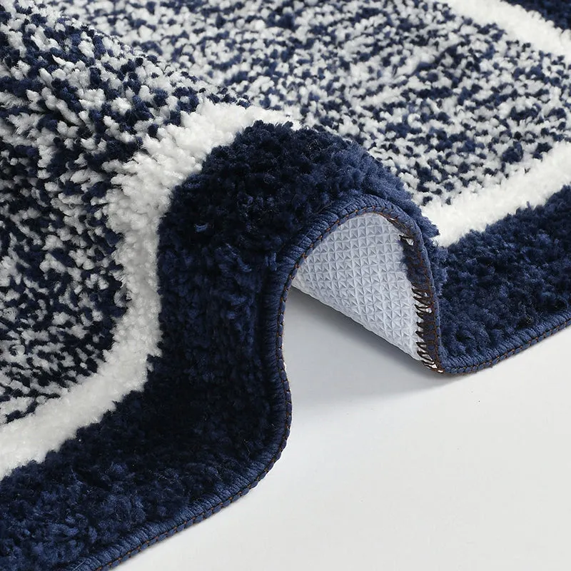 Luxe Anti Skid Bath Mat - Blue media 3