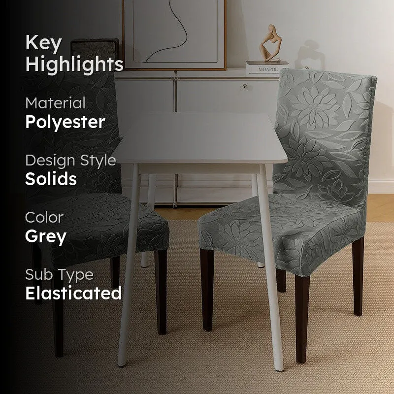 Serena Chair Cover (Grey) - Set Of Two media 2