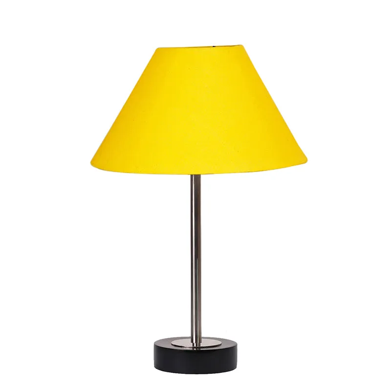 Cotin II Rodin Wooden Table Lamp - Yellow,Silver,Black media 4
