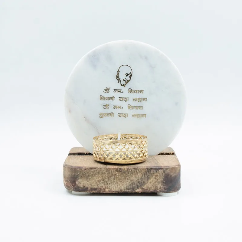 Shri Guruji Mantra Tea Light Holder media 7