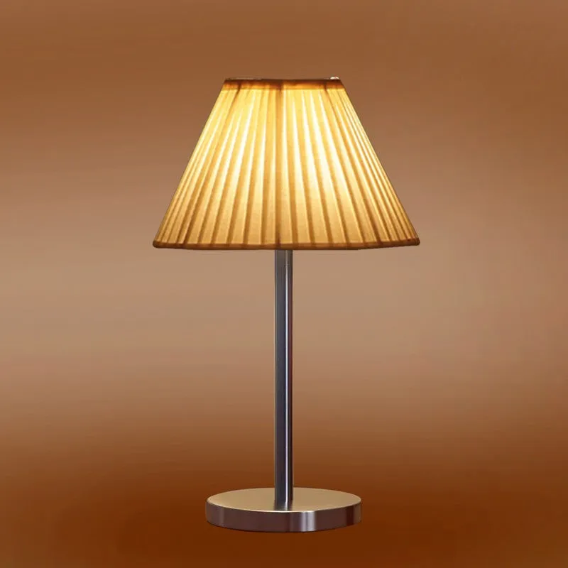 Noctra Glow Pleato Metal Table Lamp - OffWhite media 7