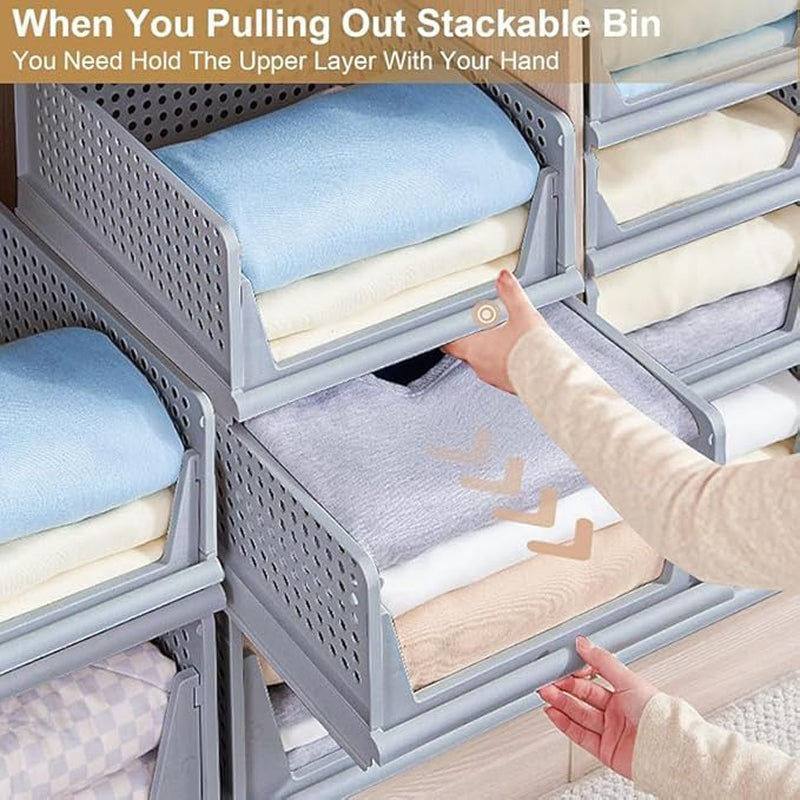 Closette Six Tier Cloth Organiser - Set of Six media 5