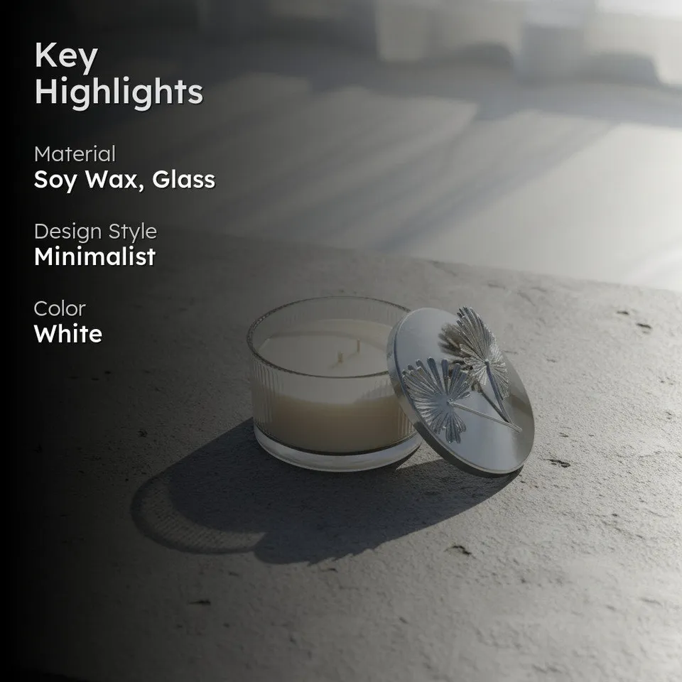 Lume Fluer Blanche Scented Soy Candle media 2
