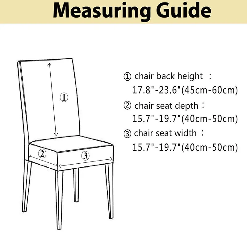 Elvra Classic Chair Cover(Beige) - Set Of Four - 9