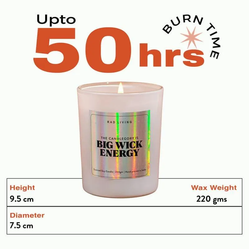 Big Wick Energy Scented Candle media 7