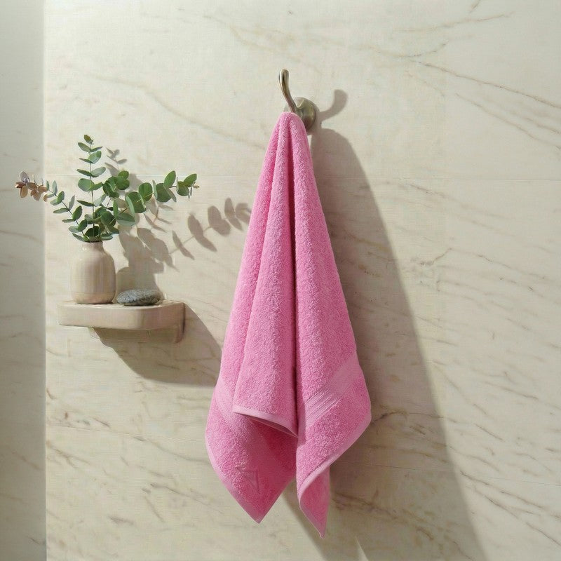 Monte Carlo Soft Mira Pure Cotton Bath Towel - Pink - 60 x 120 cms