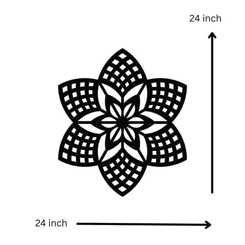 Simo Mandala Black Iron Wall Accent media 6