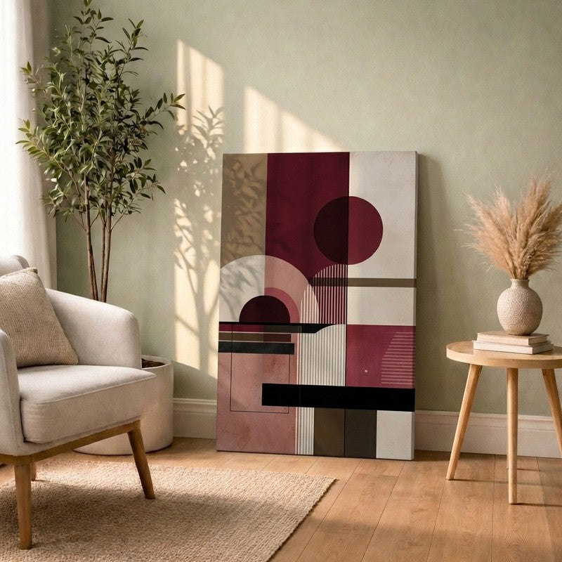 Minimal Shape Composition Canvas Wall Art