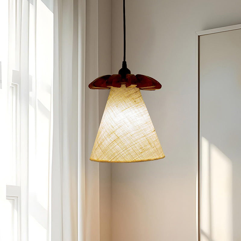 Levite Single Wooden Ceiling Lamp
