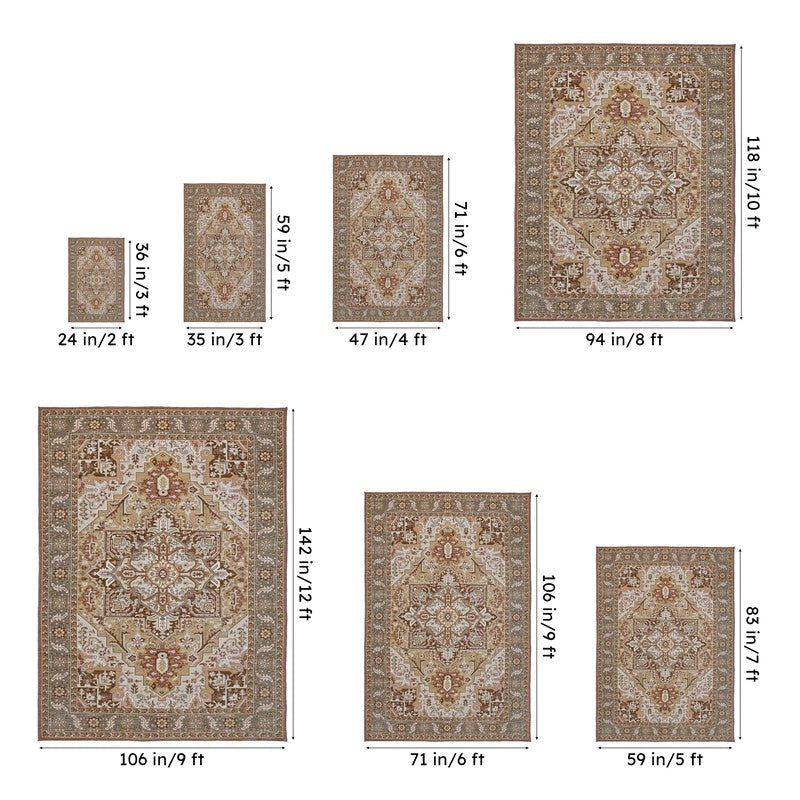 Miksha Ethnic Anti Slip Carpet media 10