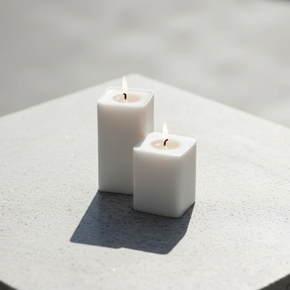Love & Kindness- Combo Set of 2 Cinnamon Roll Scented Pillar Candles media 1
