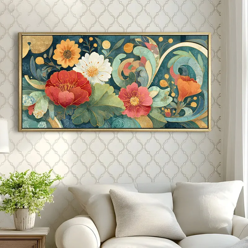 Botanical Grace Canvas Wall Painting With Frame media 4