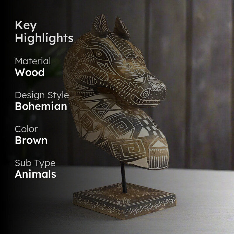 Chetak Tribal Deco Showpiece media 2