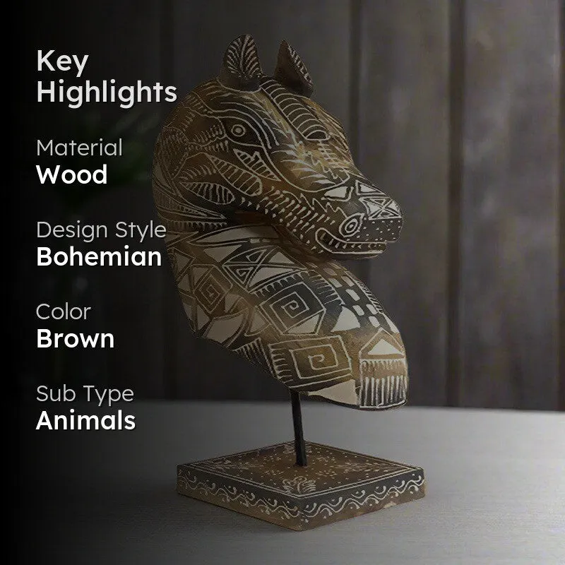 Chetak Tribal Deco Showpiece media 2