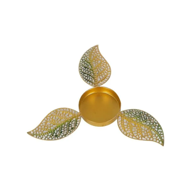 Leafy Ethnic Tealight Candle Holder - Set Of Two media 3