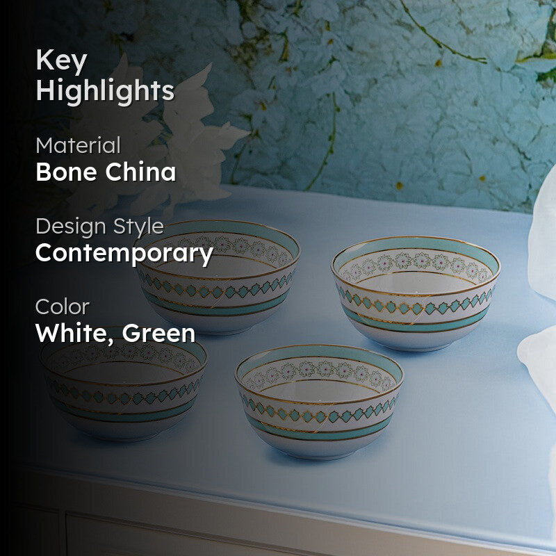 Seaside Bloom 24K Gold Plated Bowls (200 mL) - Set Of Four media 2