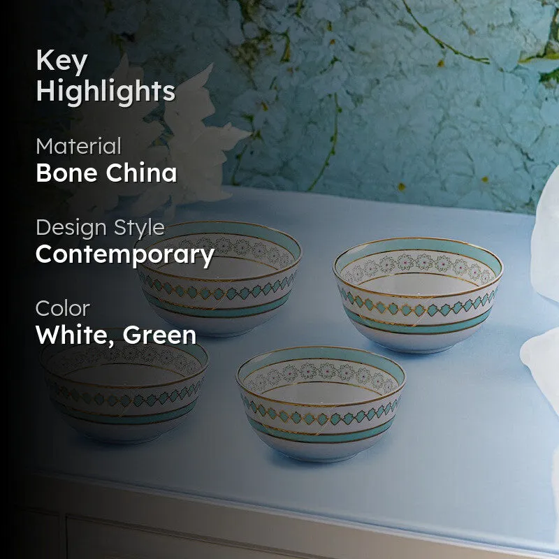 Seaside Bloom 24K Gold Plated Bowls (200 mL) - Set Of Four media 2
