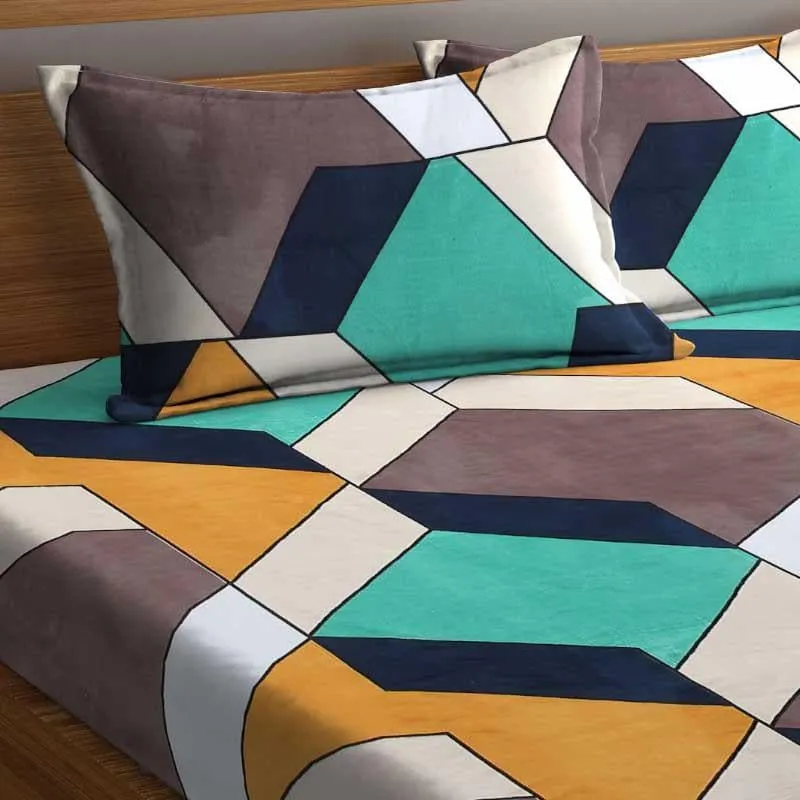 Tricon Printed Microfiber Bedsheet - 130 GSM media 5