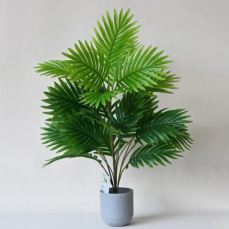 Faux Areca Palm Artificial Plant With Black Plastic Pot - 76 cm (2.5 ft) media 4