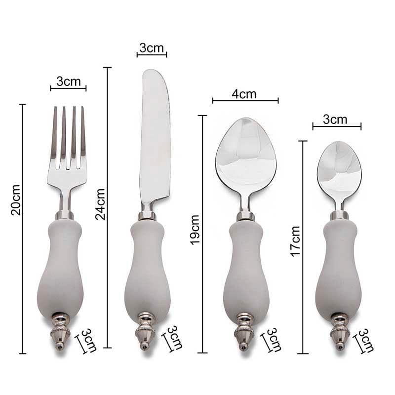 Coover Cutlery (White) - Set Of Sixteen media 5