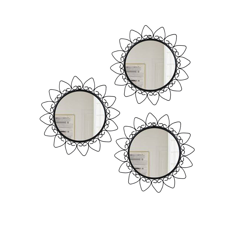 Rakia Bloom Iron Wall Mirror - Set Of Three media 4