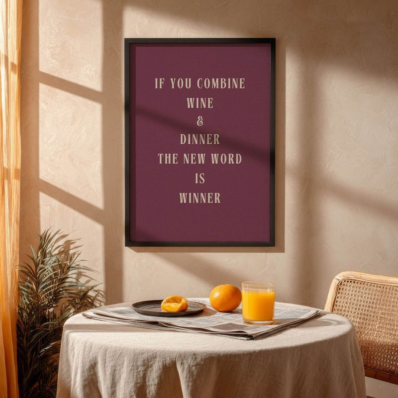 Savory Script Archival Canvas Wall Art - Black media 4