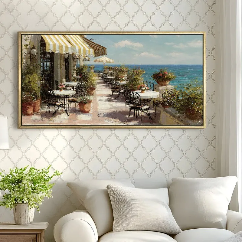 Breezy Morning Canvas Wall Painting With Frame media 4