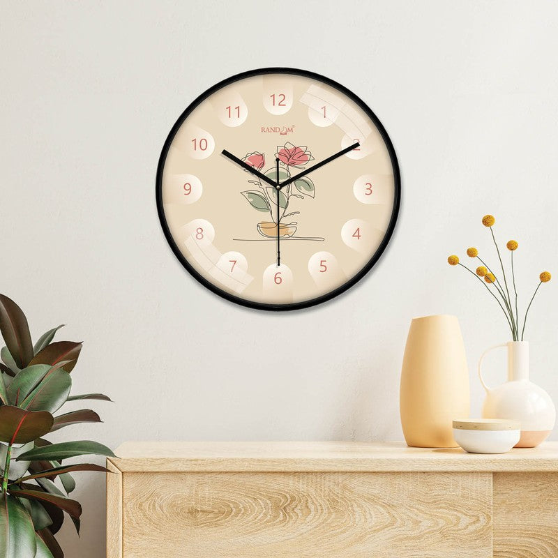 Grace Round Analog Wall Clock - Multicolor