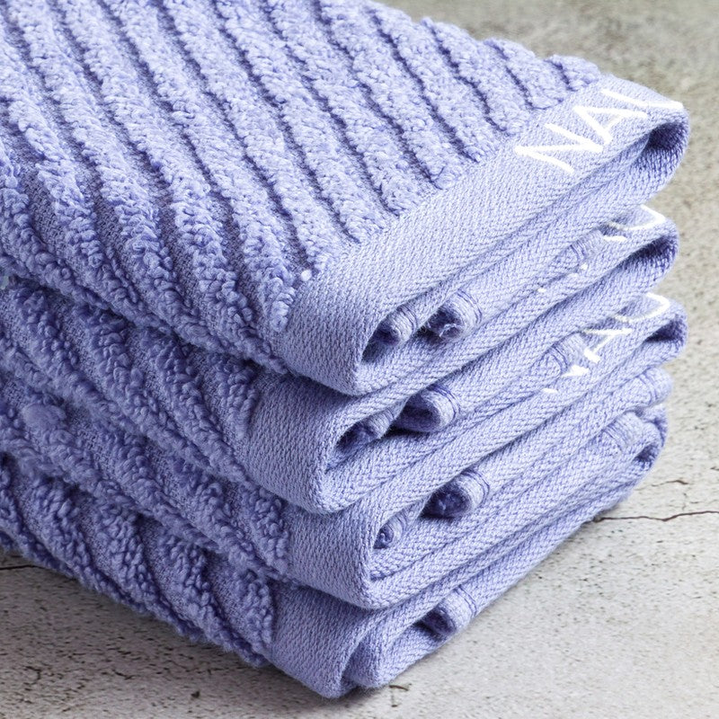 Nautica Dove Cotton Hand & Face Towel (Blue) - Set Of Four media 5
