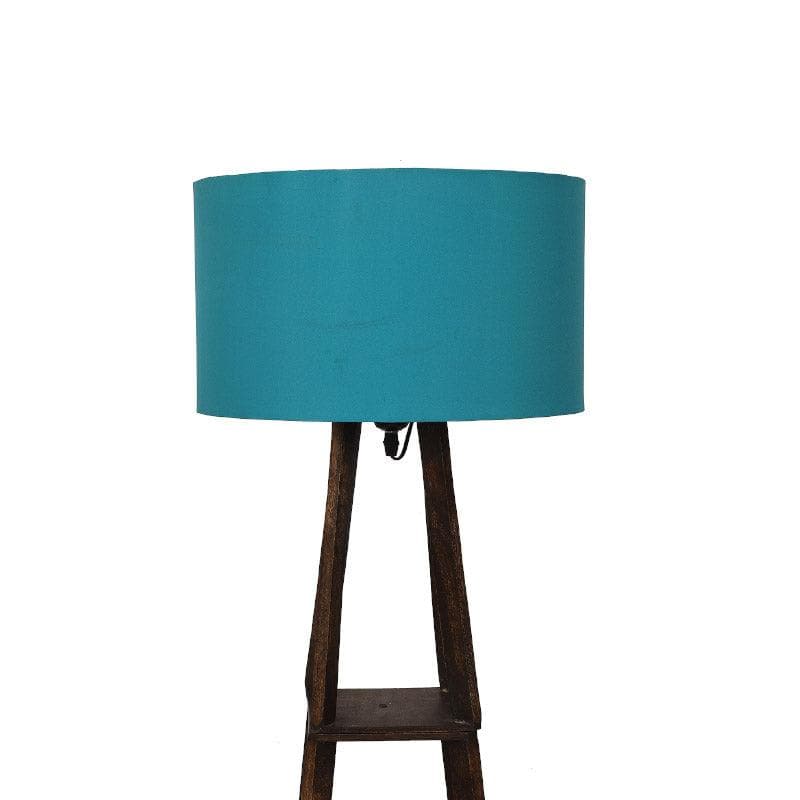 Seasa Wistera Floor Lamp With Shelf - Teal media 5