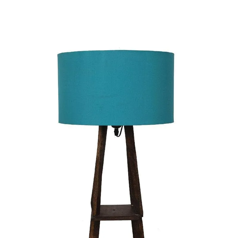 Seasa Wistera Floor Lamp With Shelf - Teal media 5