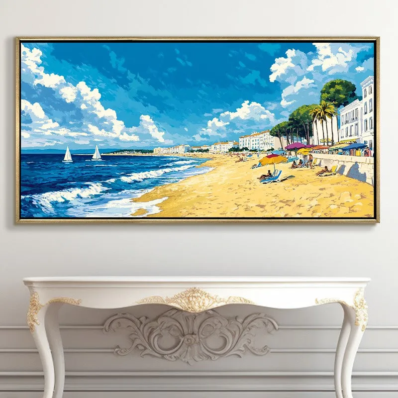 Seascape Canvas Wall Painting With Frame media 5