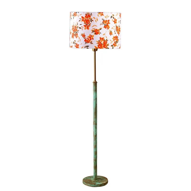 Ocean Mist Wooden Floor Lamp - Orange media 5