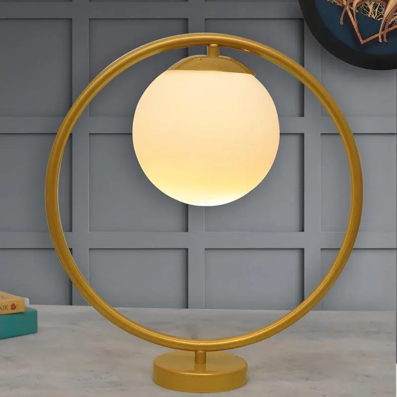 Naomi Marble Table Lamp - White,Gold media 1