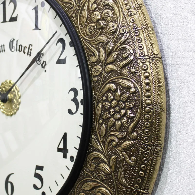 Velora Brass Analog Wall Clock media 8