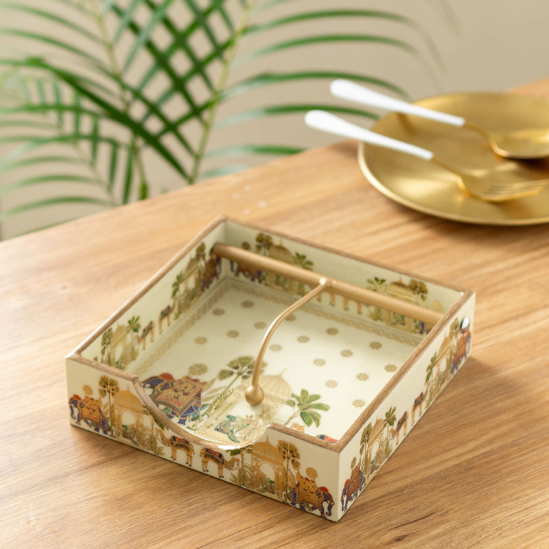 Royal Parade Wooden Tissue Holder