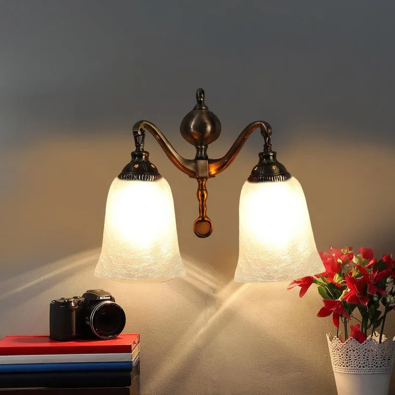 Crystal Bloom Swan Neck Glass Wall Lamp media 3