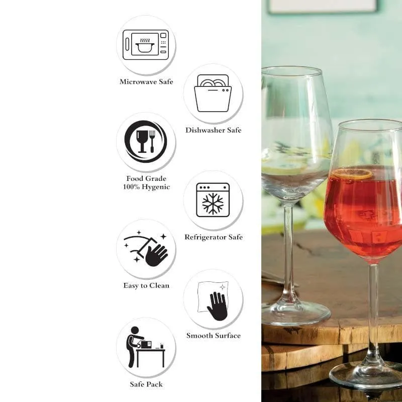 Pasabahce Windsor Red Wine Glasses (350 ML) - Set Of Six media 6