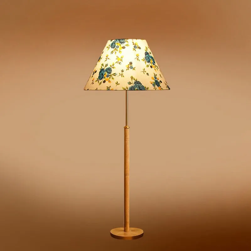 Retro Beam Wooden Floor Lamp - Blue media 6