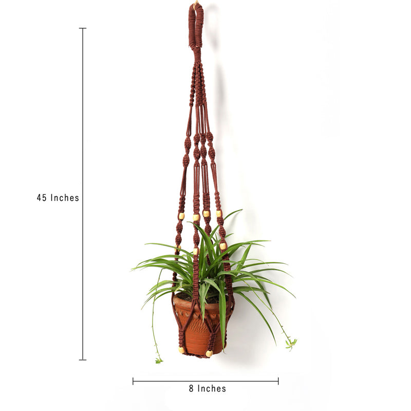 Boheme Botanica Macrame Hanging Planter (Multicolor) - Set Of Four media 8