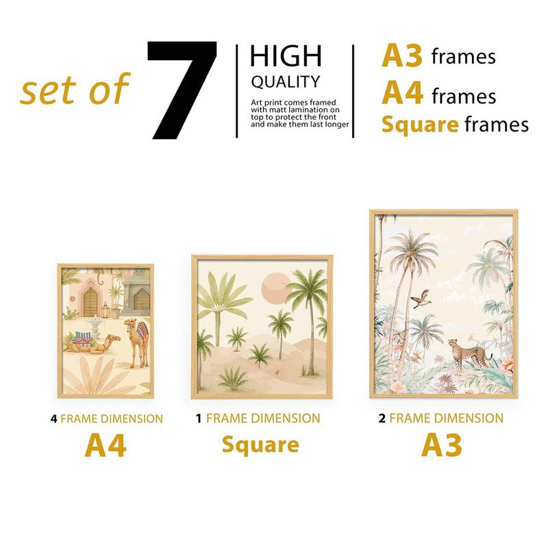 Tropical Wall Art - Set of Seven media 5