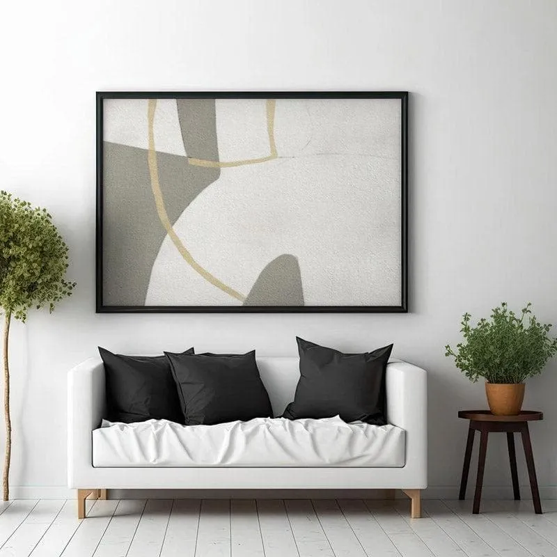 Abstract Emory Canvas Wall Painting - Black Frame media 3